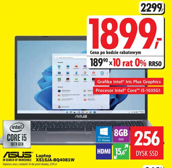 Media Expert ASUS Laptop X515JA-BQ4081W oferta