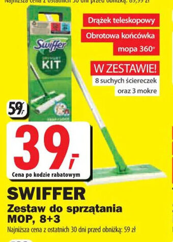 Media Expert SWIFFER Zestaw do sprzątania MOP, 8+3 oferta