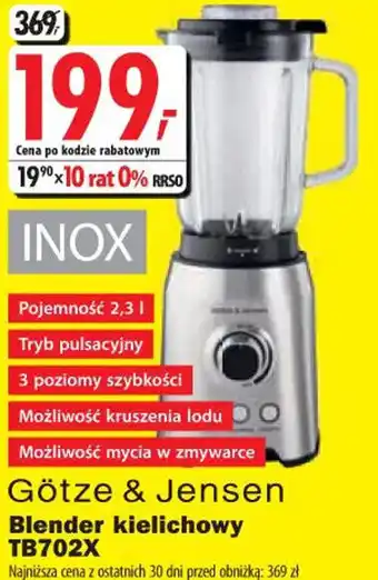 Media Expert Götze & Jensen Blender kielichowy TB702 oferta