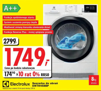 Media Expert Electrolux Suszarka do ubrań EW7H458BP oferta