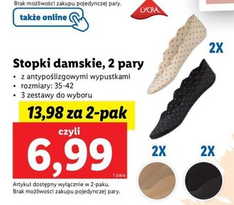 Lidl Stopki damskie, 2 pary oferta