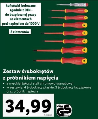 Lidl Zestaw śrubokrętów z próbnikiem napięcia oferta