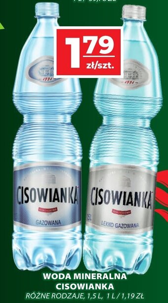 Top Market WODA MINERALNA CISOWIANKA , 1,5 L, oferta