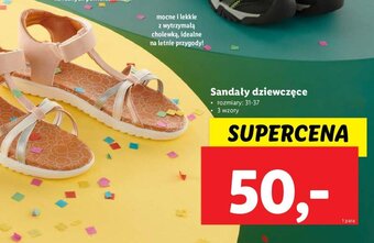 Lidl Sandały dziewczęce oferta