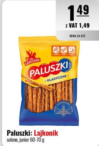 Eurocash Paluszki: Lajkonik 60-70 g oferta