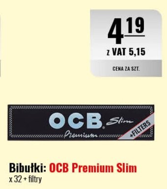 Eurocash Bibułki: OCB Premium Slim x 32+ filtry oferta