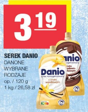 Spar SEREK DANIO DANONE 120g oferta