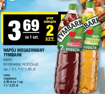 Spar NAPÓJ NIEGAZOWANY TYMBARK MWS 2l oferta
