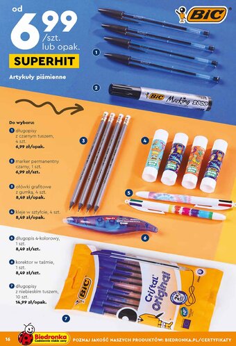 Biedronka Klej w sztyfcie oferta