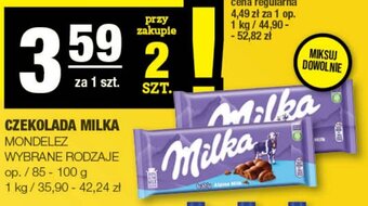 Spar CZEKOLADA MILKA MONDELEZ 85-100g oferta