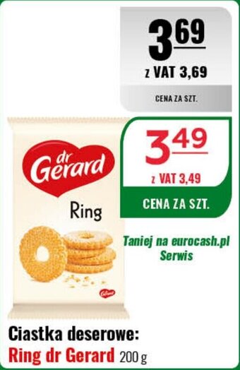 Eurocash Ciastka deserowe: Ring dr Gerard 200 g oferta