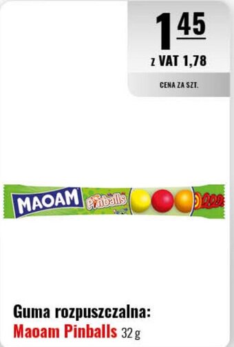 Eurocash Guma rozpuszczalna: Maoam Pinballs 32 g oferta