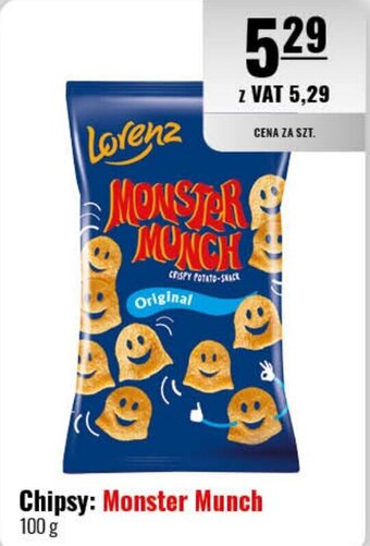 Eurocash Chipsy: Monster Munch 100g oferta