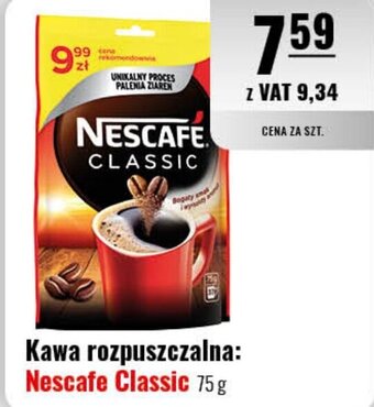 Eurocash Kawa rozpuszczalna: Nescafe Classic 75 g oferta