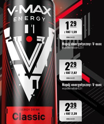 Eurocash Napój energetyczny: V-max 0,25l oferta