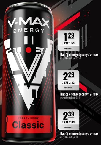 Eurocash Napój energetyczny: V-max 0,5l oferta