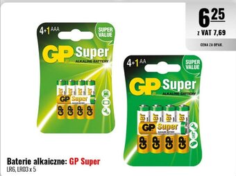Eurocash Baterie alkaiczne: GP Super x5 oferta