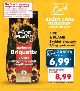 Kaufland FIRE & FLAME Brykiet drzewny 2,5 kg oferta
