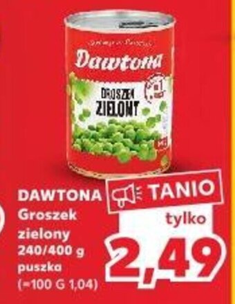 DAWTONA Groszek zielony 240/400 g