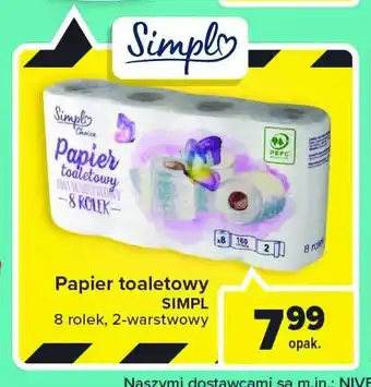 Carrefour Papier toaletowy dwuwarstwowy oferta