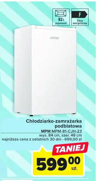 Carrefour Chłodziarko-zamrażarka podblatowa 81-cjh-23 oferta