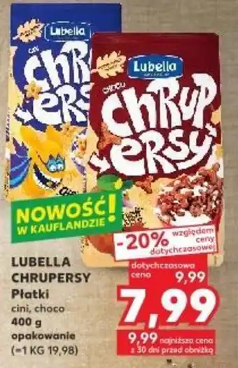 Kaufland LUBELLA CHRUPERSY Płatki cini, choco 400 g oferta