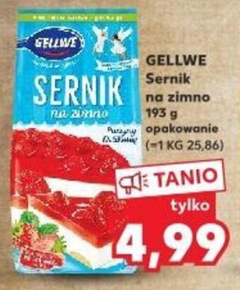 Kaufland GELLWE Sernik na zimno 193 g oferta