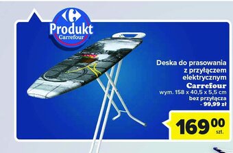 Carrefour Deska do prasowania z przyłączem oferta