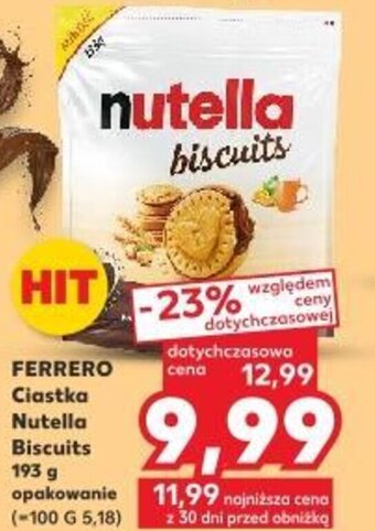 Kaufland FERRERO Ciastka Nutella Biscuits 193 g oferta