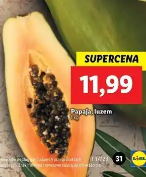 Lidl Papaja oferta