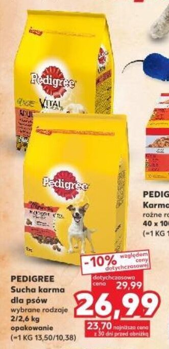 Kaufland PEDIGREE Sucha karma dla psów 2/2,6 kg oferta