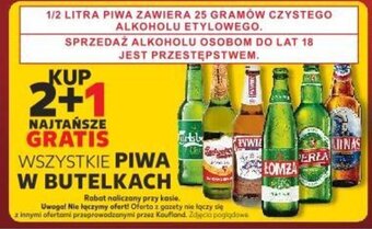 Kaufland WSZYSTKIE PIWA W BUTELKACH oferta