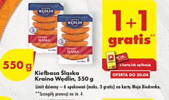 Biedronka Kraina Wędlin Kiełbasa Śląska 550g oferta