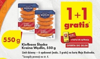 Biedronka KRAINA WĘDLIN Kiełbasa Śląska 550g oferta