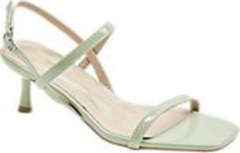 Deichmann Zielone lakierowane sandałki damskie graceland na obcasie oferta