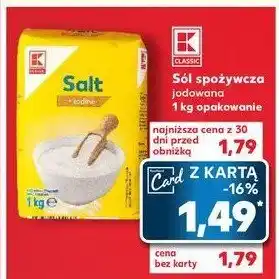 Kaufland Sól spożywcza jodowana oferta