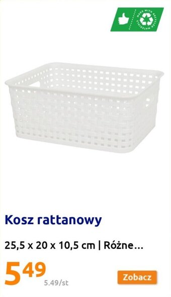 Action Kosz rattanowy oferta