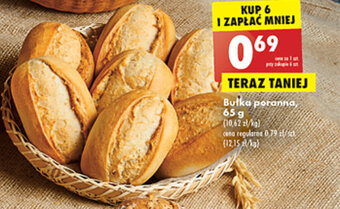 Biedronka Bułka poranna, 65 g oferta