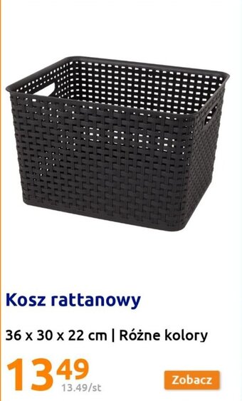 Action Kosz rattanowy 36 x 30 x 22 cm oferta