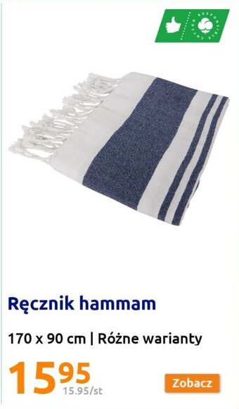 Action Ręcznik hammam 170 x 90 cm oferta