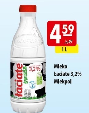 MOKPOL Łaciate mleko świeże 3,2 % 1 l oferta