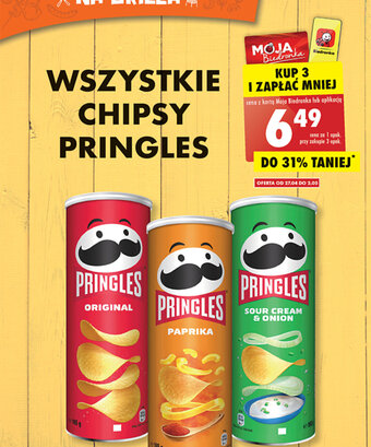 Biedronka Wszystkie chipsy pringles oferta