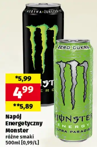 Społem Napój Energetyczny Monster 500ml oferta