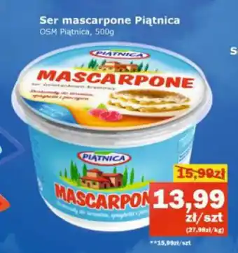 Społem Ser mascarpone Piątnica OSM Piątnica, 500g oferta