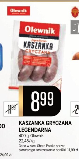 Chata Polska KASZANKA GRYCZANA LEGENDARNA 400 g, oferta