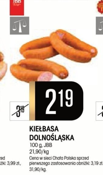 Chata Polska KIEŁBASA DOLNOŚLĄSKA 100 g, JBB oferta