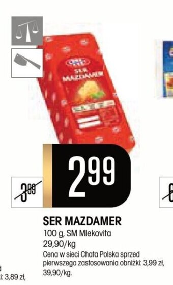 Chata Polska SER MAZDAMER 100 g, SM Mlekovita oferta