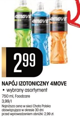 Chata Polska NAPÓJ IZOTONICZNY 4MOVE 750 ml, Foodcare oferta