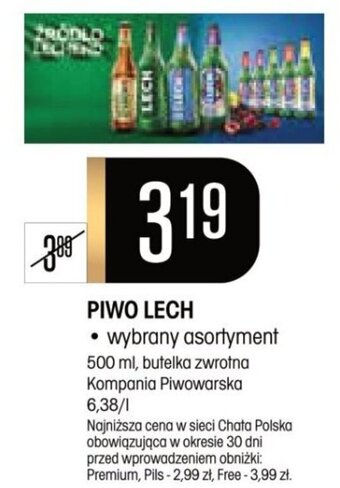 Chata Polska PIWO LECH 500ml oferta