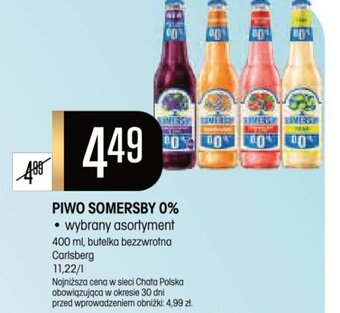 Chata Polska PIWO SOMERSBY 0% 400 ml oferta
